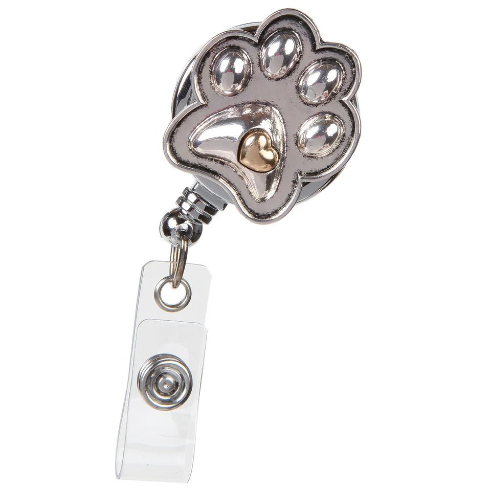 Canis Paw print Badge Reel - Tools 4 Teaching