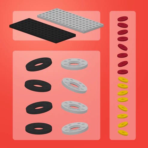 Base Plate Accessory Pack Gray & Black - Tools 4 Teaching