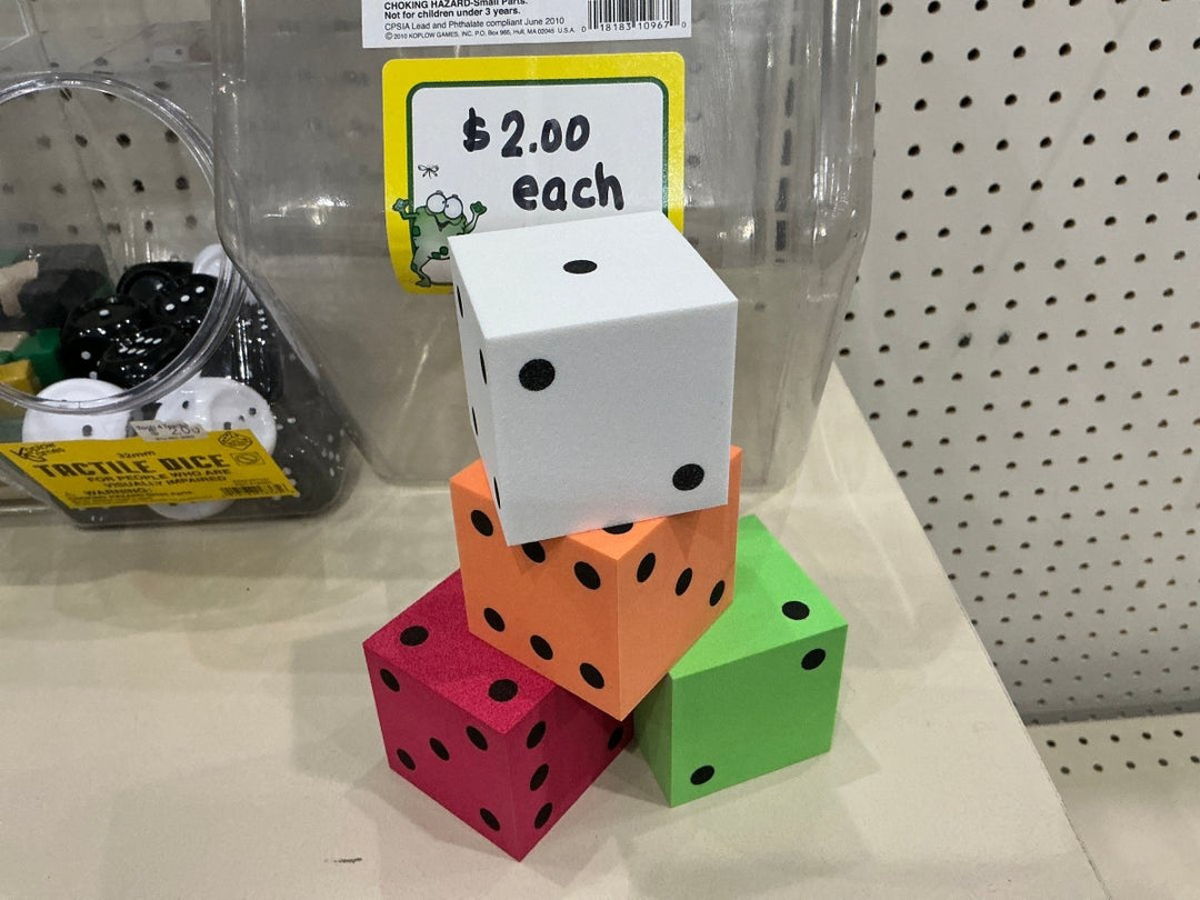 Large Foam Math Dice-Numbers, Counting & Sorting-Tools 4 Teaching-Classroom Decor and More