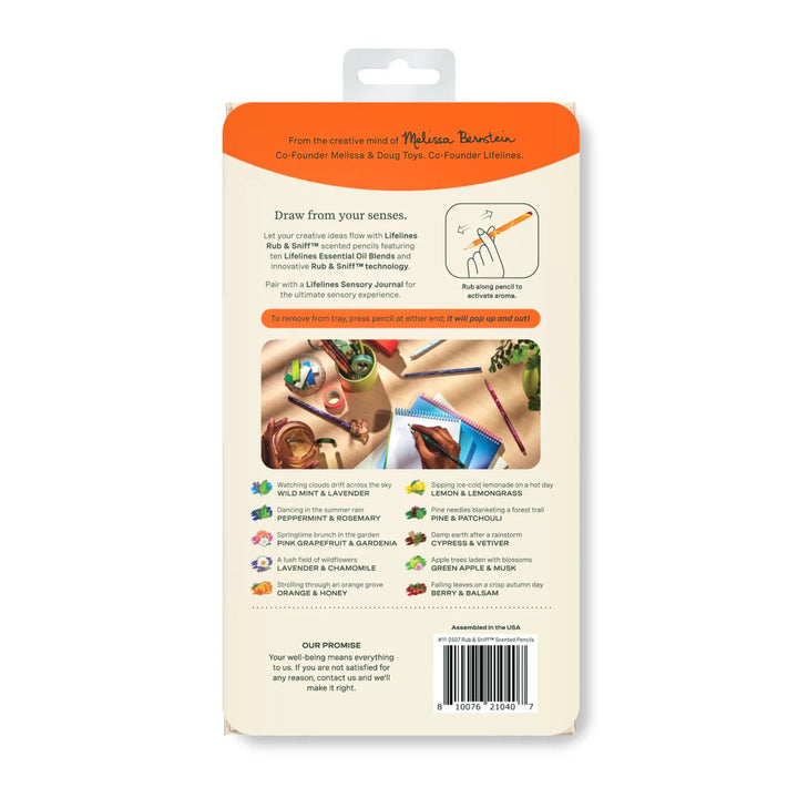 Lifelines® Rub &amp; Sniff™ - Scented Colored Pencils - Classic - Tools 4 Teaching
