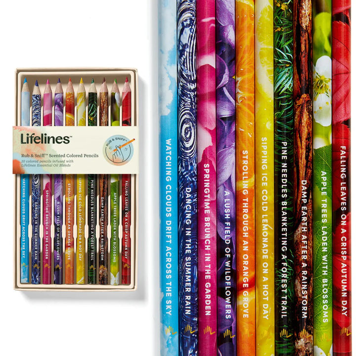 Lifelines® Rub &amp; Sniff™ - Scented Colored Pencils - Classic - Tools 4 Teaching