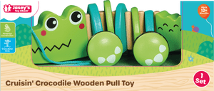 Cruisin' Crocodile Wooden Pull Toy - Tools 4 Teaching