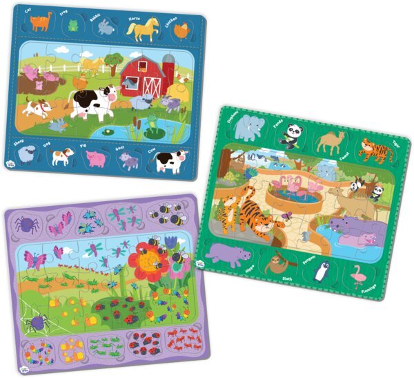Wiggle Brain Tray Puzzles: Animals At Play - Tools 4 Teaching
