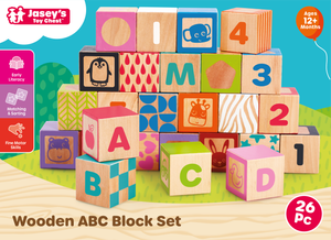 Wooden ABC Block Set - Tools 4 Teaching