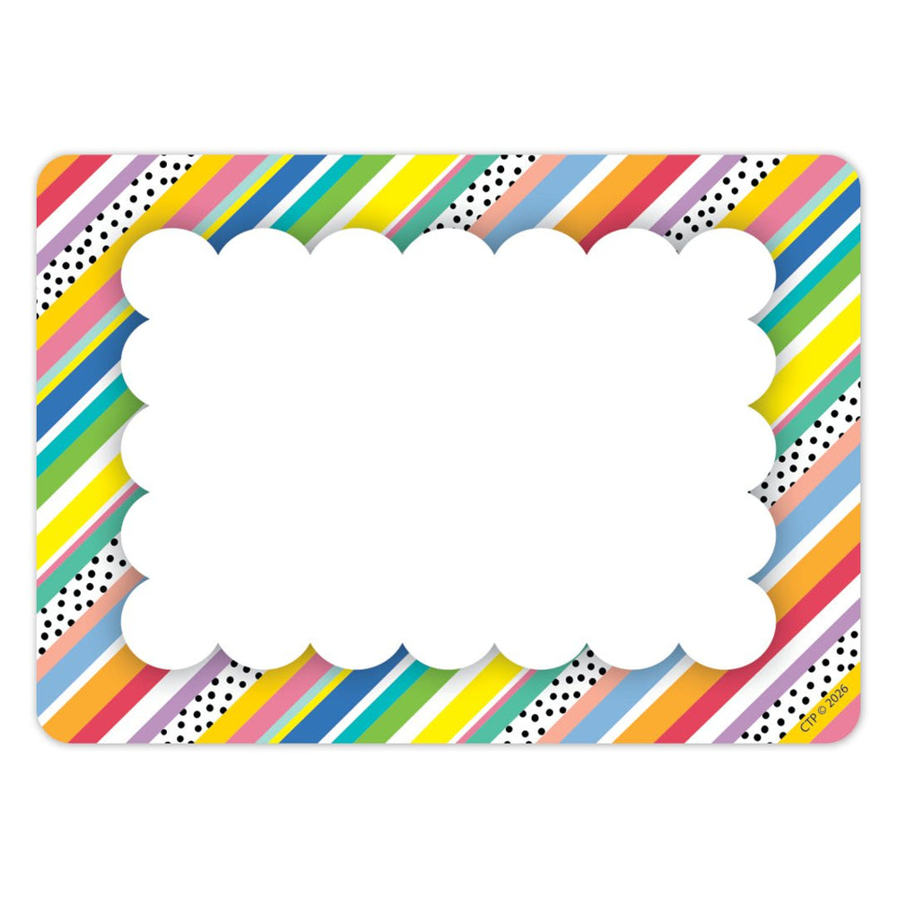 Core Decor Stripes and Dots Labels - Tools 4 Teaching