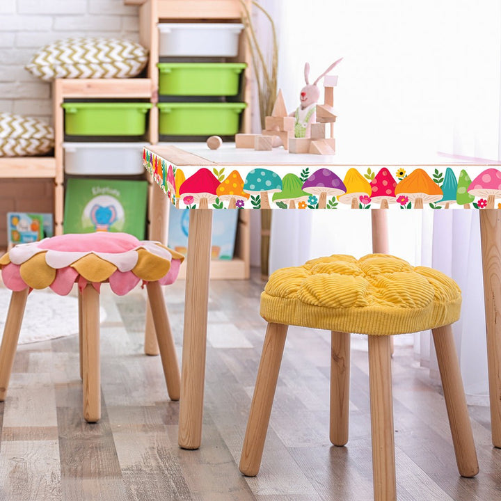 Woodland Friends Jumbo Mushrooms Border - Tools 4 Teaching