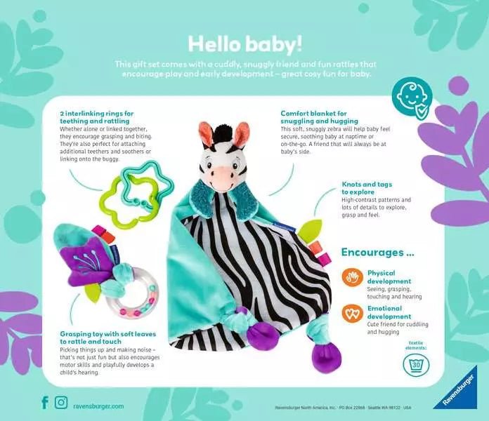 My First Snuggle Friend - Zebra - Tools 4 Teaching