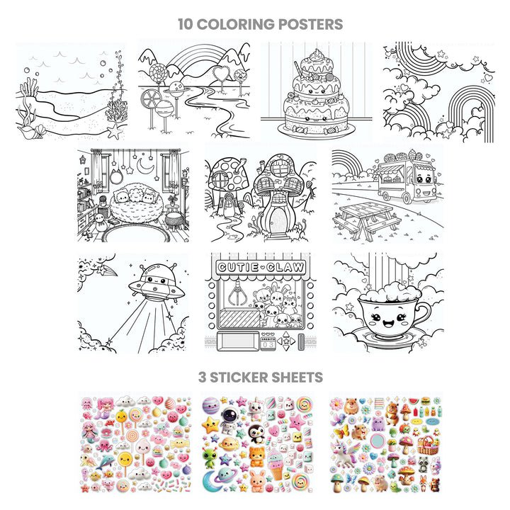 Capybara &amp; Co. Sticker and Coloring Set - Tools 4 Teaching
