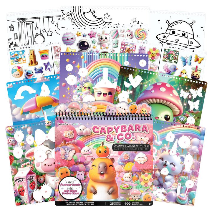 Capybara &amp; Co. Sticker and Coloring Set - Tools 4 Teaching