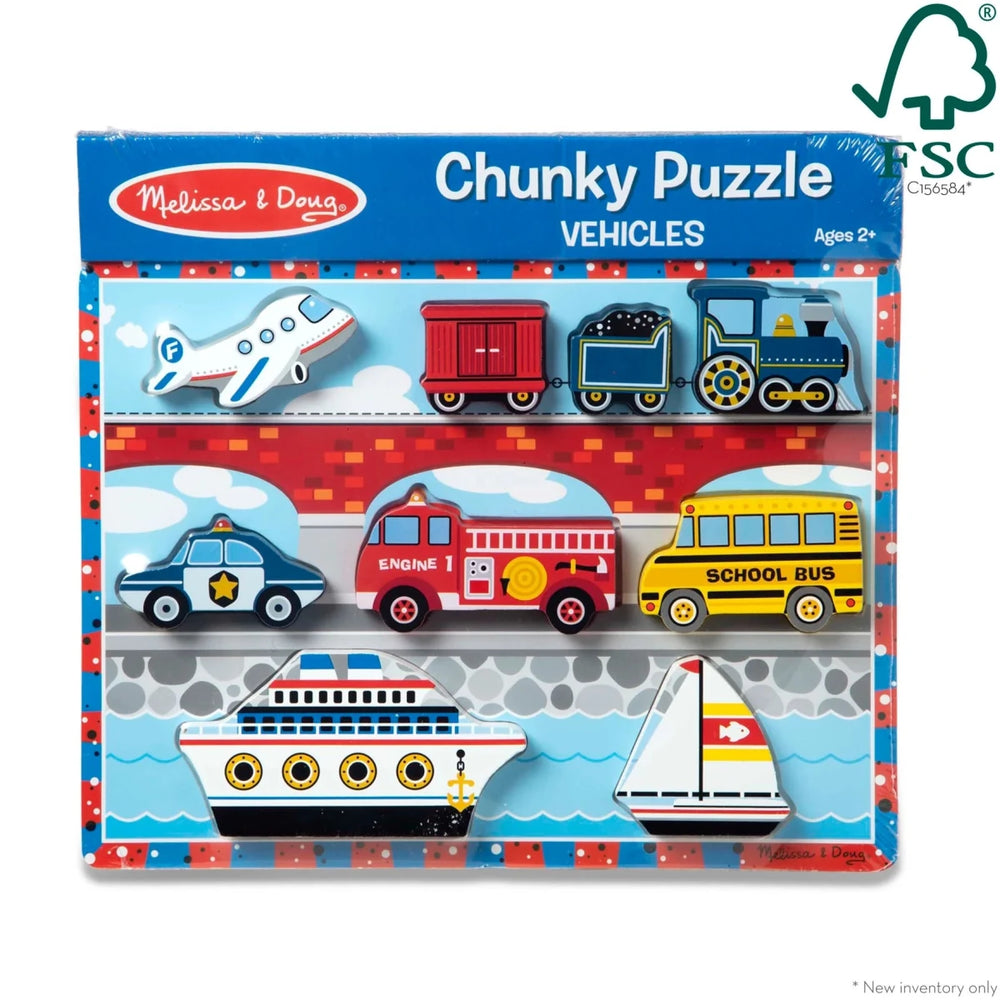 Vehicles Chunky Puzzle - Tools 4 Teaching