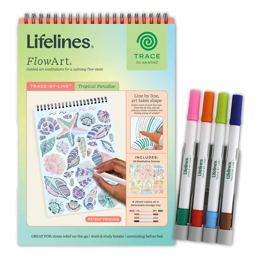 Lifelines® FlowArt® Trace - By - Line Tropical Paradise - Tools 4 Teaching