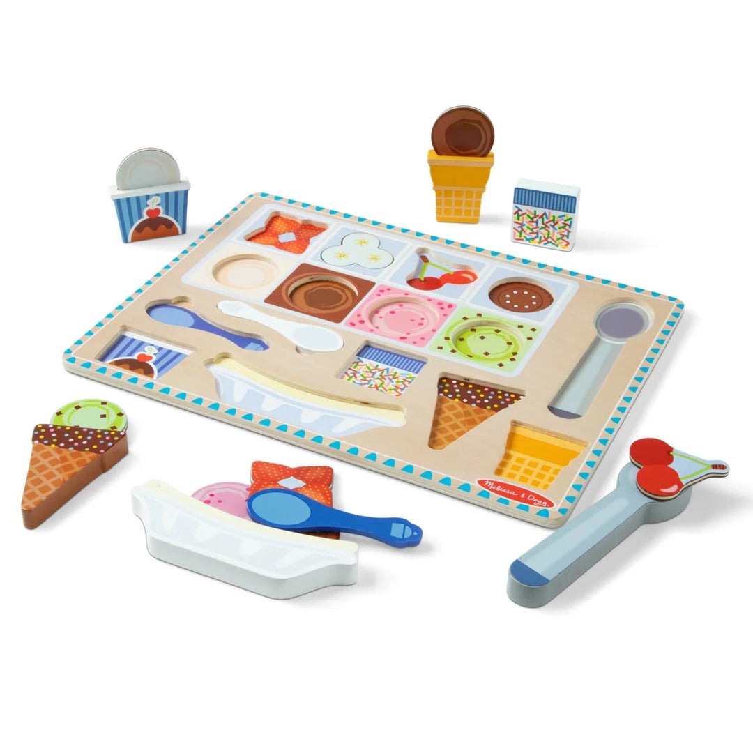 Wooden Magnetic Ice Cream Puzzle - Tools 4 Teaching