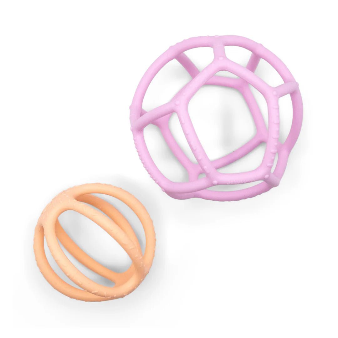 2 - Pack Sensory Ball &amp; Fidget Ball - Bubblegum and Peach - Tools 4 Teaching
