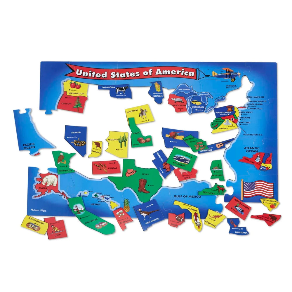 U.S.A. Map Floor (51 pc) - Tools 4 Teaching