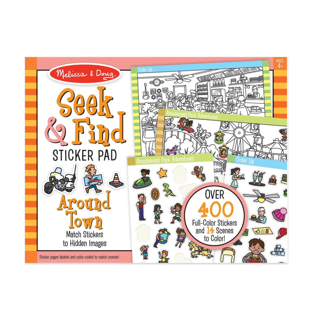 Seek &amp; Find Sticker Pad - Around Town - Tools 4 Teaching
