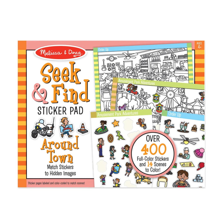 Seek &amp; Find Sticker Pad - Around Town - Tools 4 Teaching