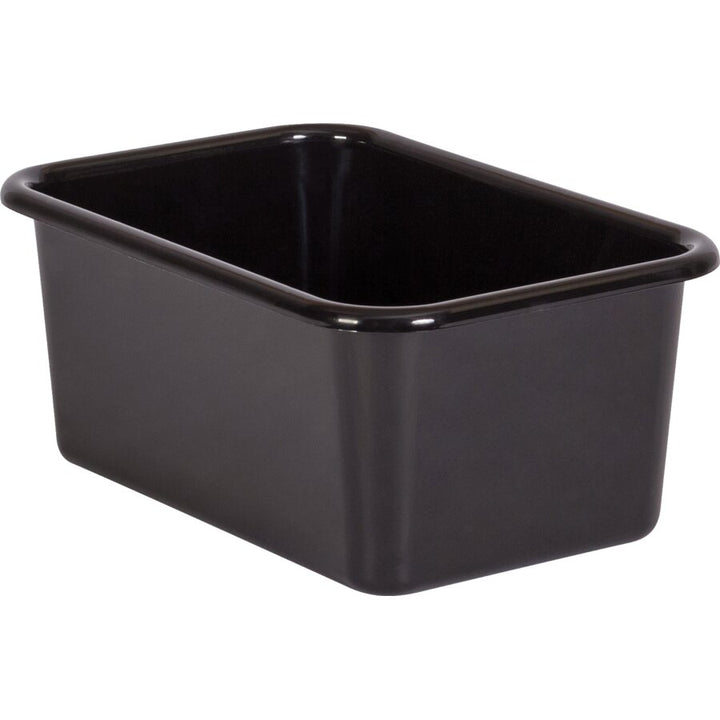 Small Plastic Storage Bin: Black-Organization-Tools 4 Teaching-Classroom Decor and More