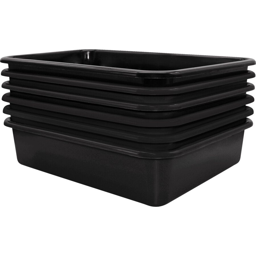 Large Plastic Letter Tray: Black-Organization-Tools 4 Teaching-Classroom Decor and More