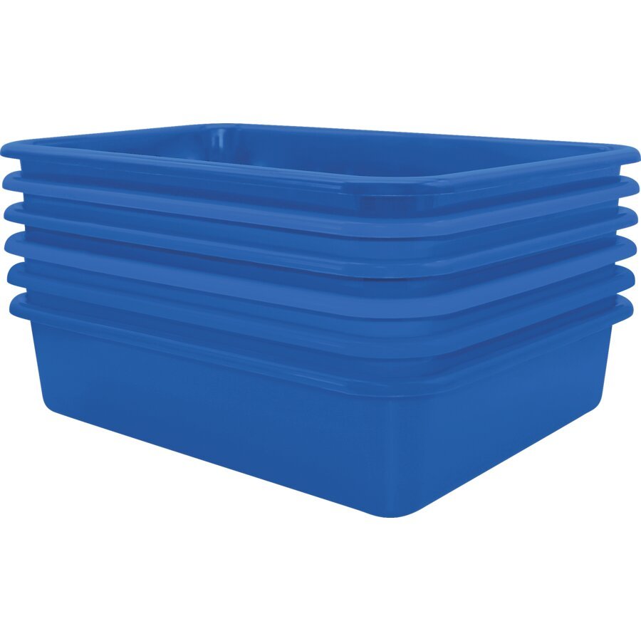 Large Plastic Letter Tray: Blue-Organization-Tools 4 Teaching-Classroom Decor and More