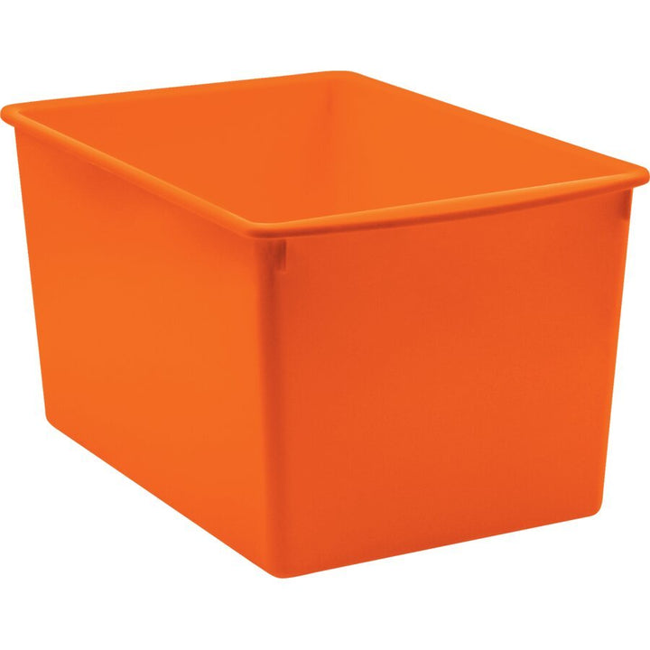 Plastic Multi-Purpose Bin: Orange-Storage Bins-Tools 4 Teaching-Classroom Decor and More