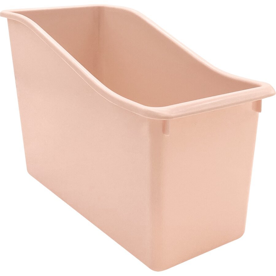 Plastic Book Bin: Blush-Organization-Tools 4 Teaching-Classroom Decor and More