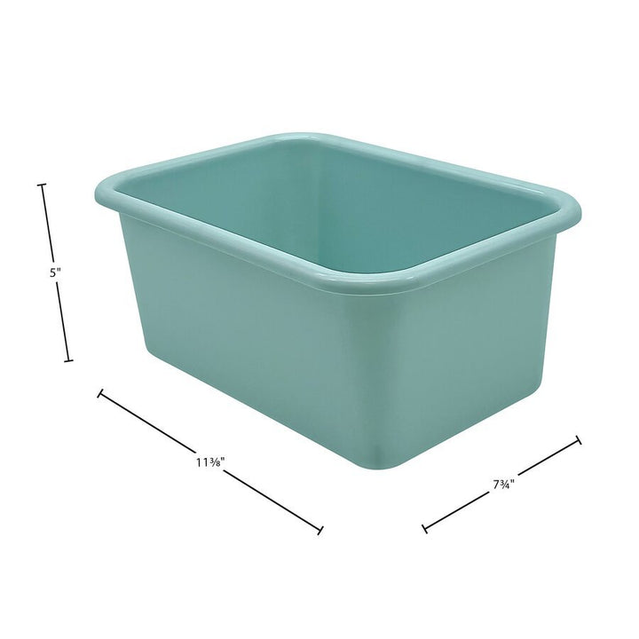 Small Plastic Storage Bin: Calming Blue-Organization-Tools 4 Teaching-Classroom Decor and More