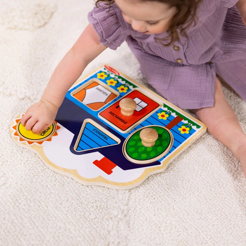 First Shapes Jumbo Knob Wooden Puzzle - Tools 4 Teaching