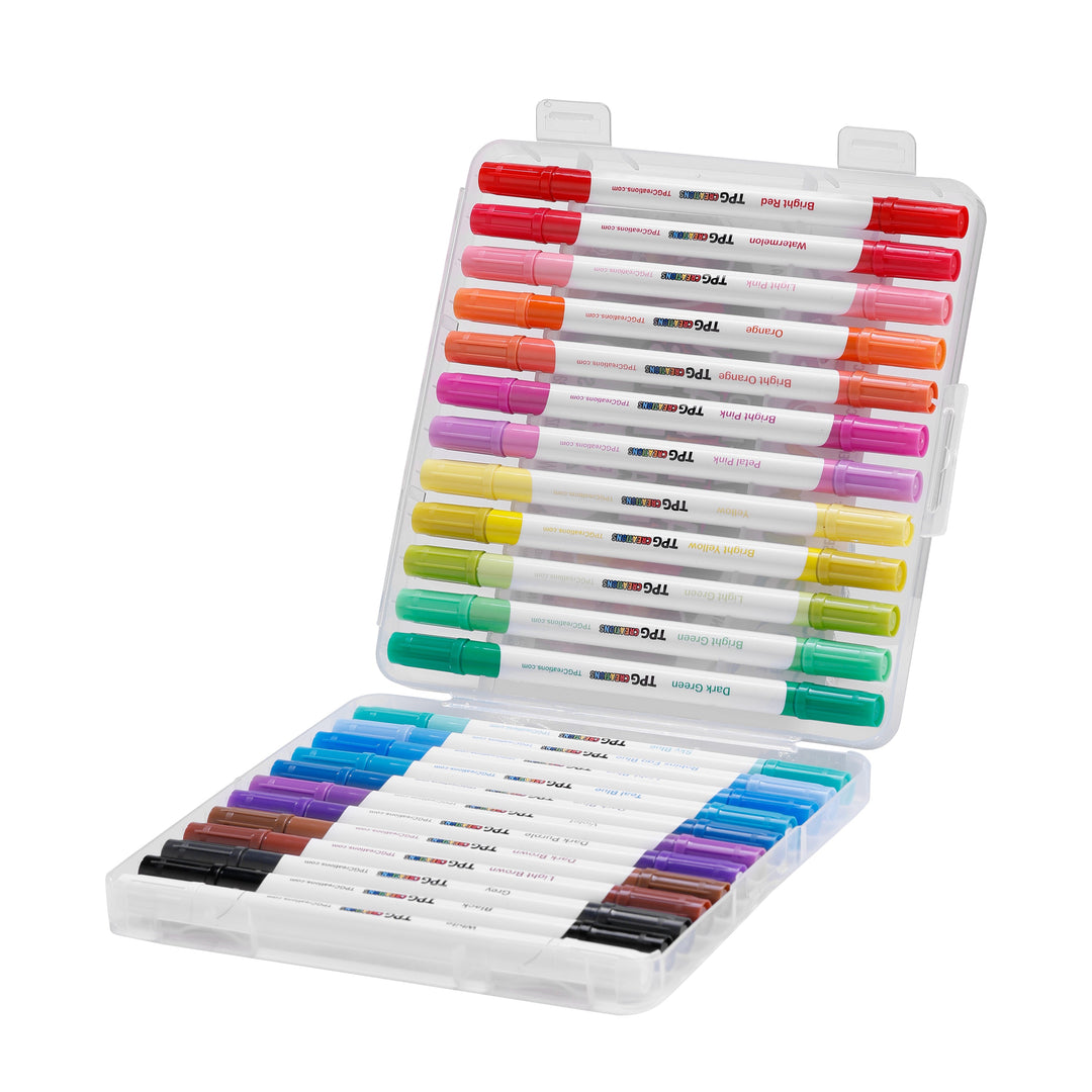 Color Me Stix, Dual-Ended Face &amp; Body Paint Markers, 24 Pack