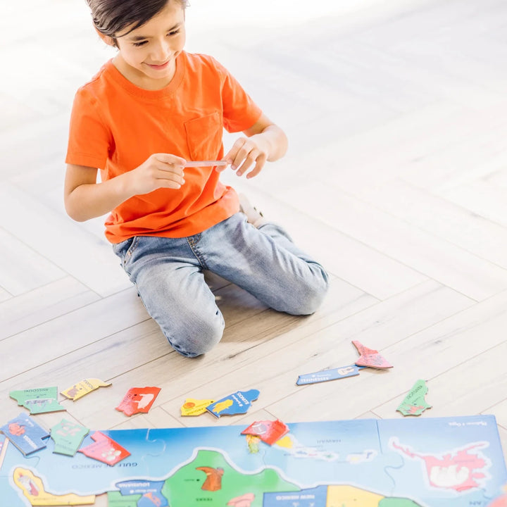 U.S.A. Map Floor (51 pc) - Tools 4 Teaching