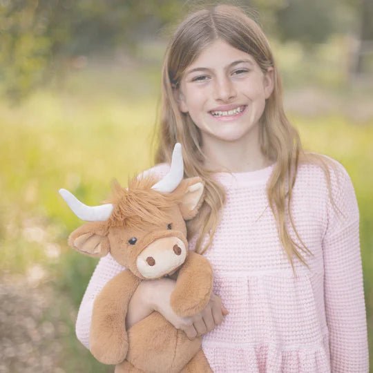 Highlandee Cow Large Lushee 16" Plush - Tools 4 Teaching