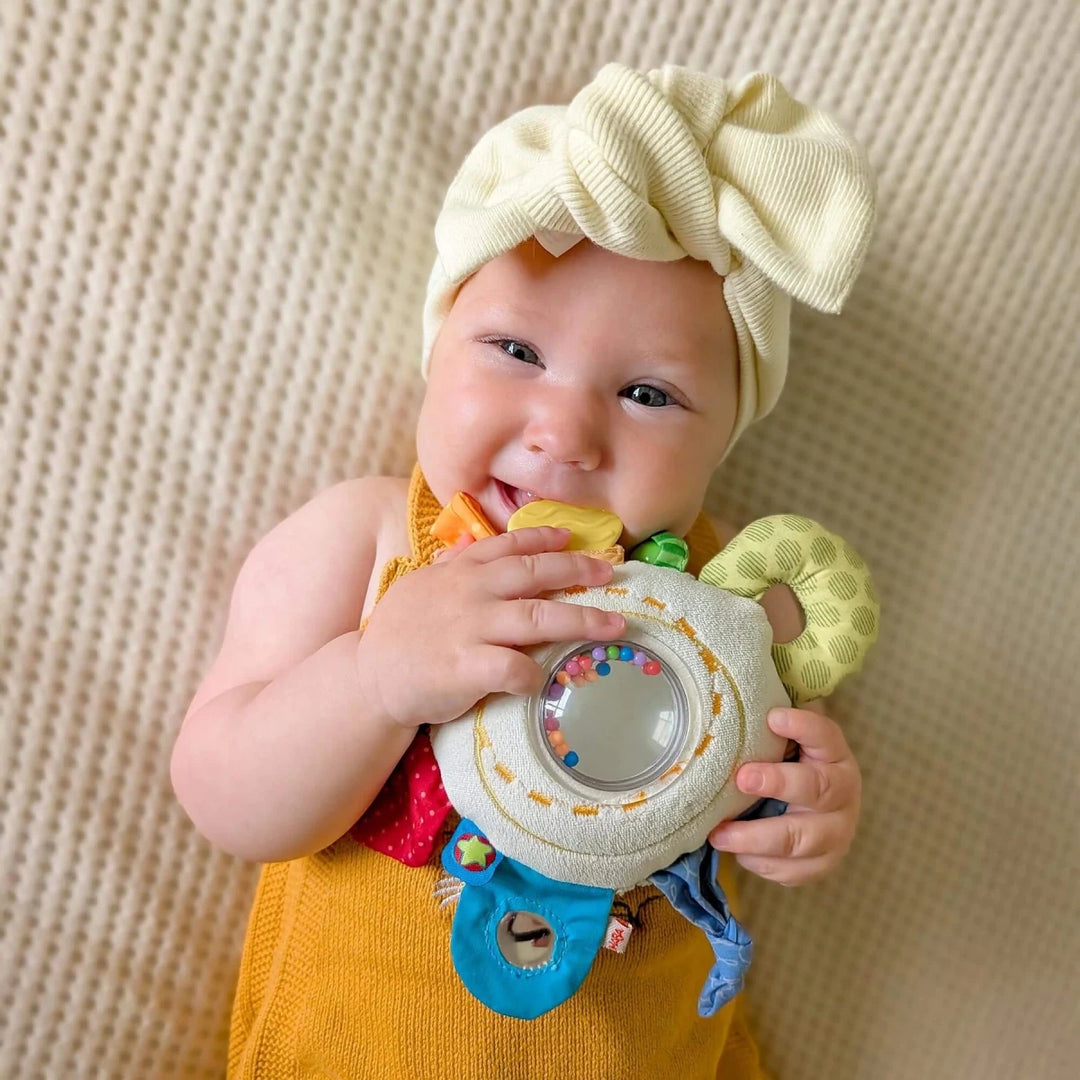 Rainbow Round Teether Cuddly - Tools 4 Teaching