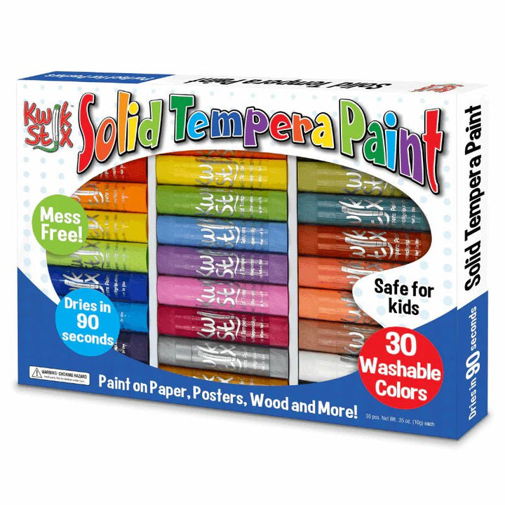 Kwik Stix Paint Sticks, Set of 30 Colors - Tools 4 Teaching
