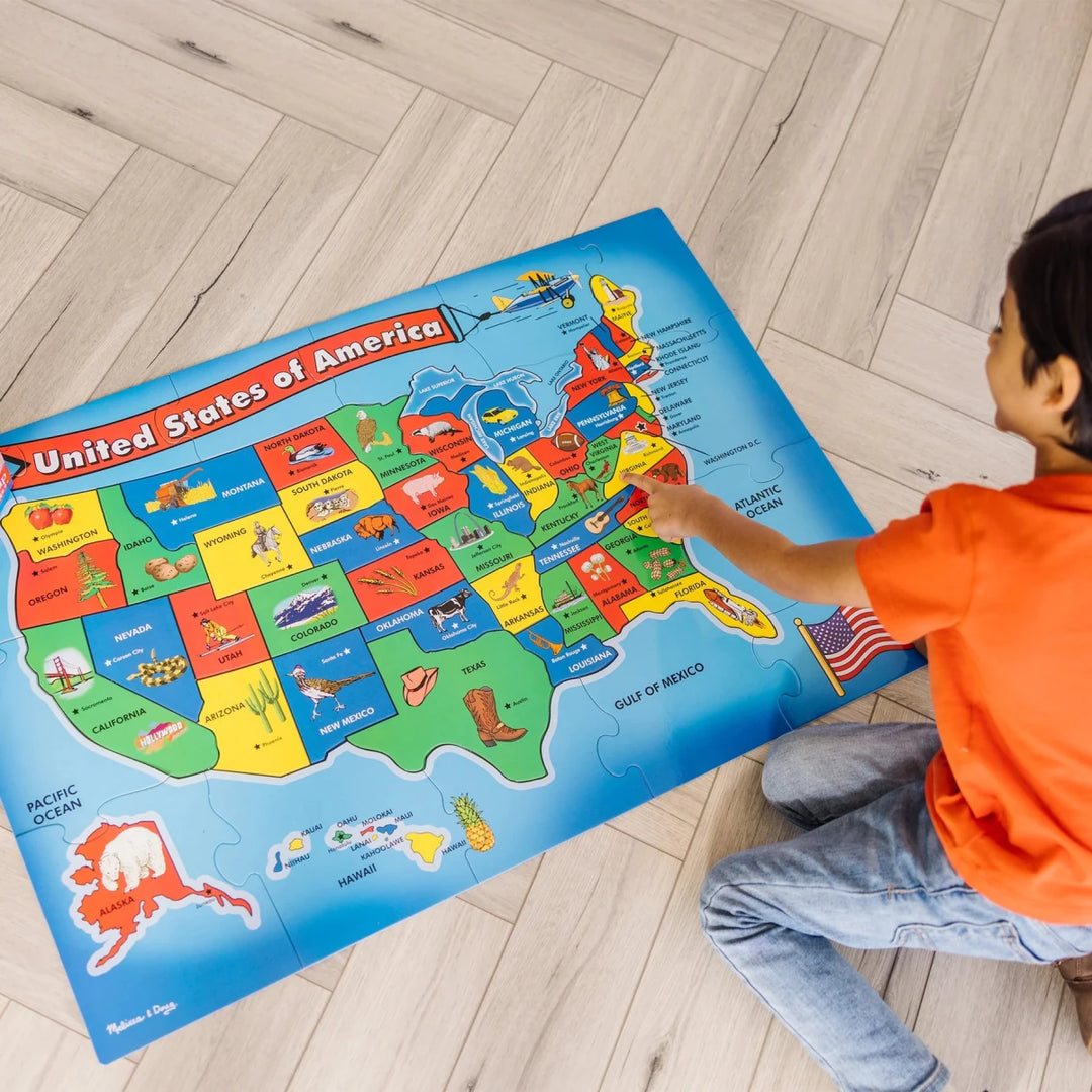 U.S.A. Map Floor (51 pc) - Tools 4 Teaching