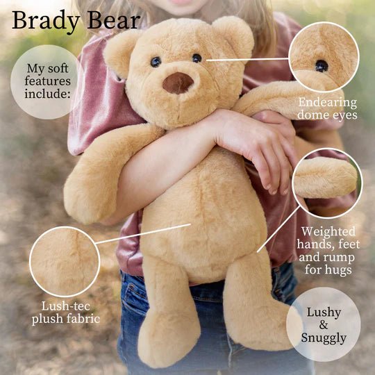 Brady Bear Large Lushee 16" Plush - Tools 4 Teaching