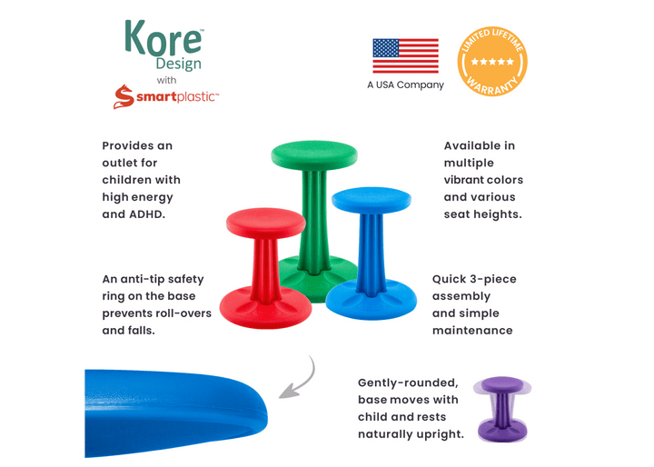 KORE 14” Stools (Assorted Colors)-KORE-Tools 4 Teaching-Classroom Decor and More