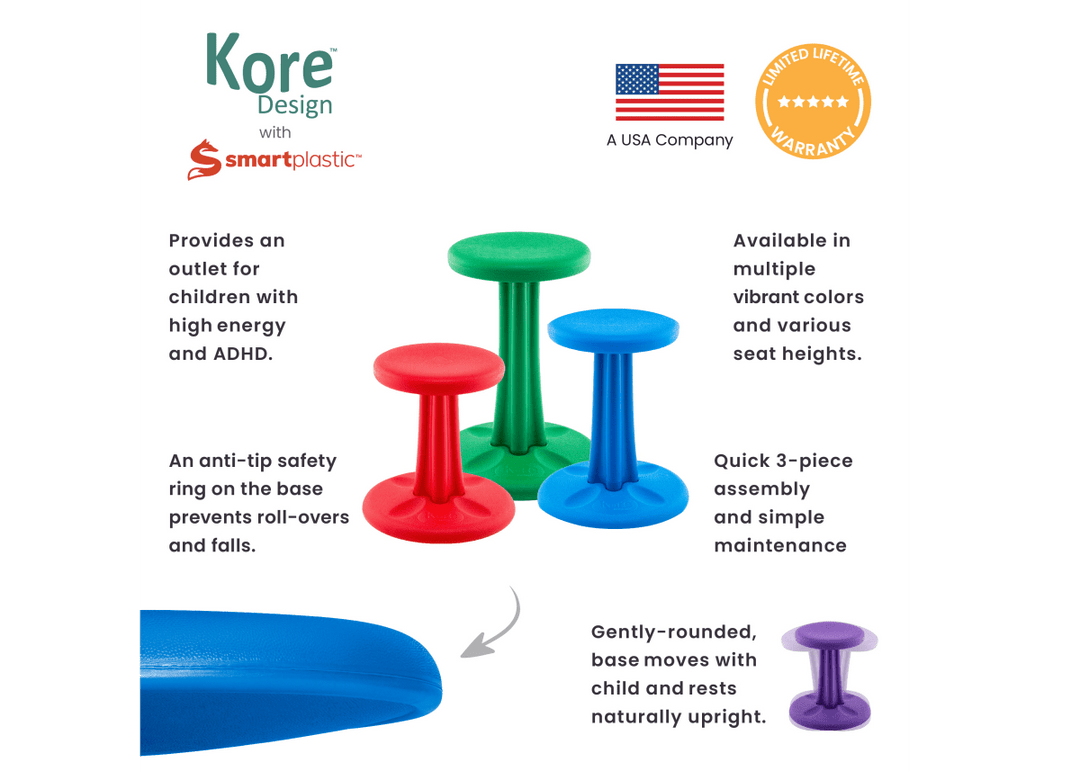 KORE 16” Stools (Assorted Colors)-KORE-Tools 4 Teaching-Classroom Decor and More