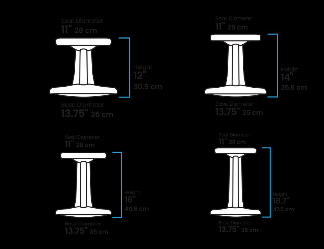 18.7" Kids Wobble Chair (Assorted Colors)-KORE-Tools 4 Teaching-Classroom Decor and More