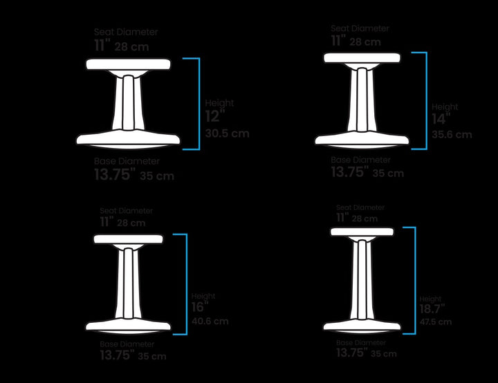 18.7" Kids Wobble Chair (Assorted Colors)-KORE-Tools 4 Teaching-Classroom Decor and More