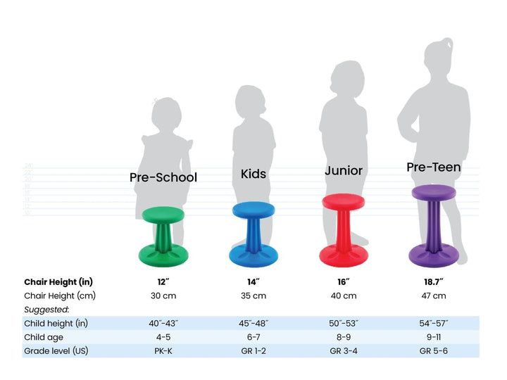 KORE 14” Stools (Assorted Colors)-KORE-Tools 4 Teaching-Classroom Decor and More