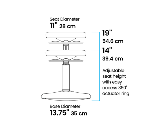 KORE Adjustable-16.5-24" (Assorted Colors)-KORE-Tools 4 Teaching-Classroom Decor and More