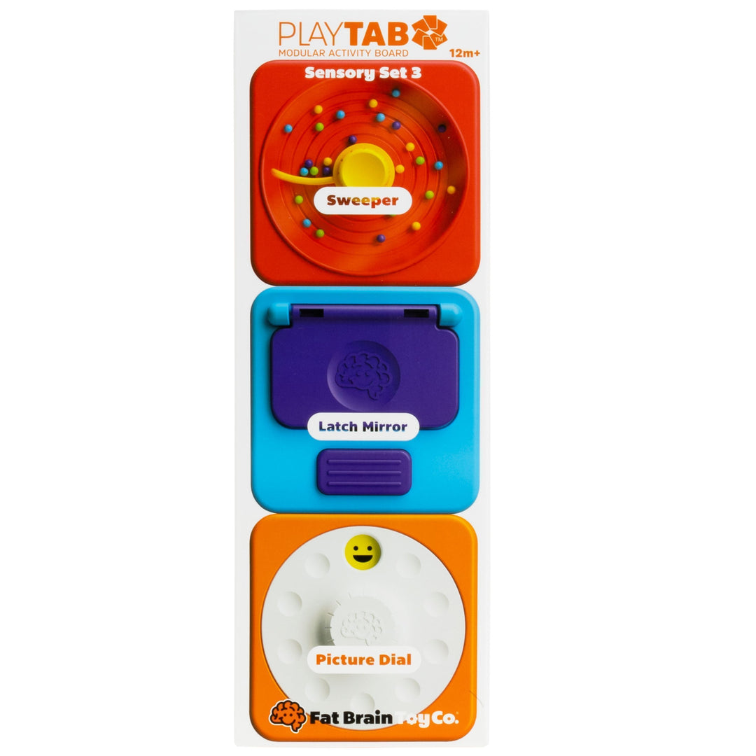 PlayTab - Sensory Set 3: Sweeper, Latch Mirror, Picture Dial