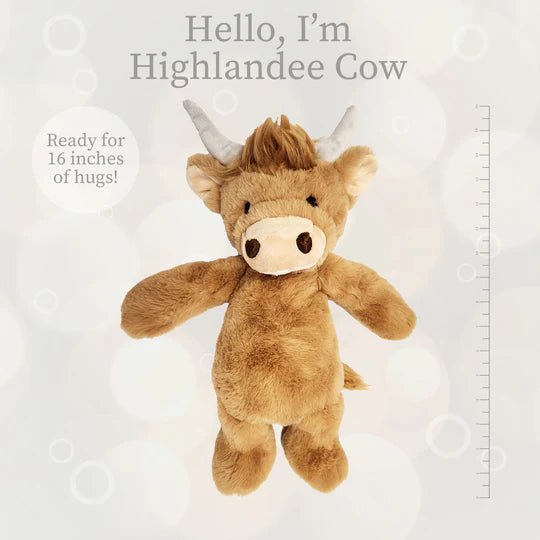 Highlandee Cow Large Lushee 16" Plush - Tools 4 Teaching