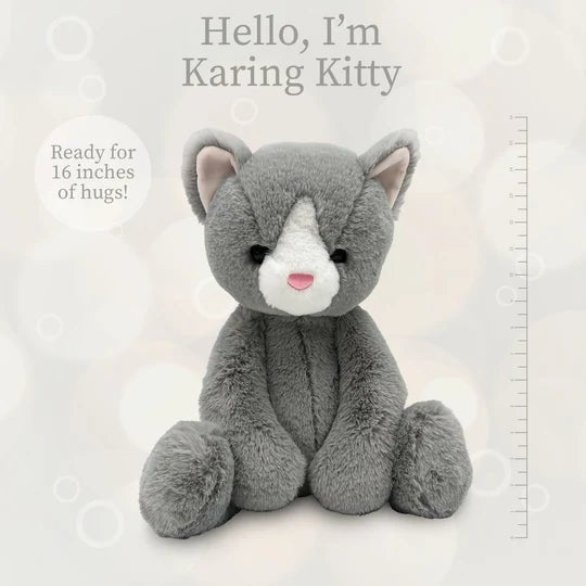 Grey Karing Kitty Lushee 16" Plush - Tools 4 Teaching