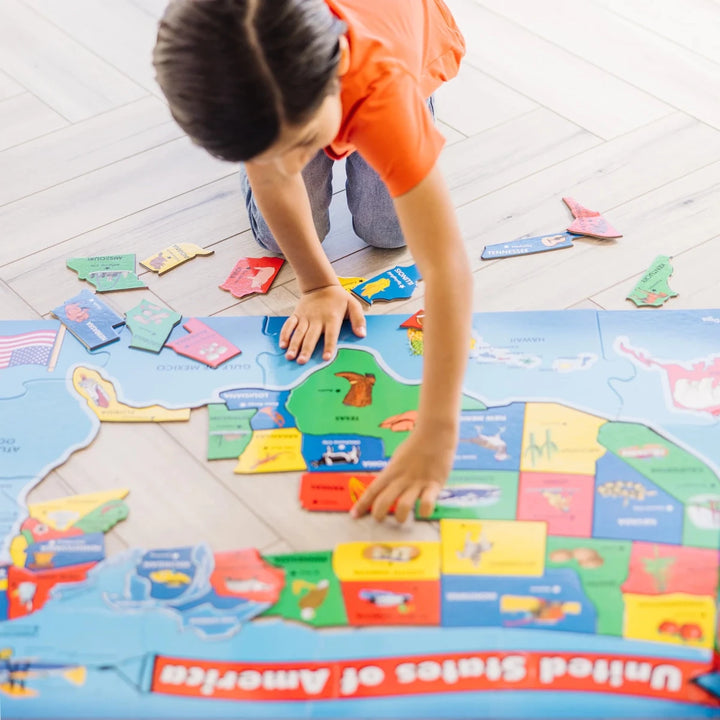 U.S.A. Map Floor (51 pc) - Tools 4 Teaching