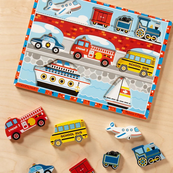 Vehicles Chunky Puzzle - Tools 4 Teaching