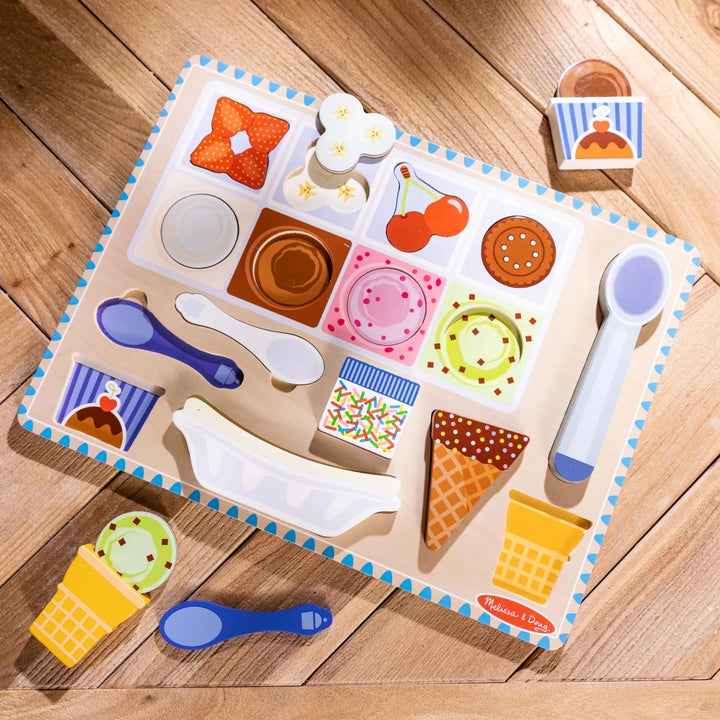 Wooden Magnetic Ice Cream Puzzle - Tools 4 Teaching