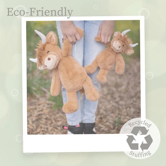 Highlandee Cow Large Lushee 16" Plush - Tools 4 Teaching