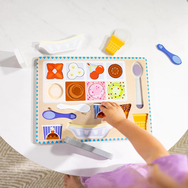 Wooden Magnetic Ice Cream Puzzle - Tools 4 Teaching