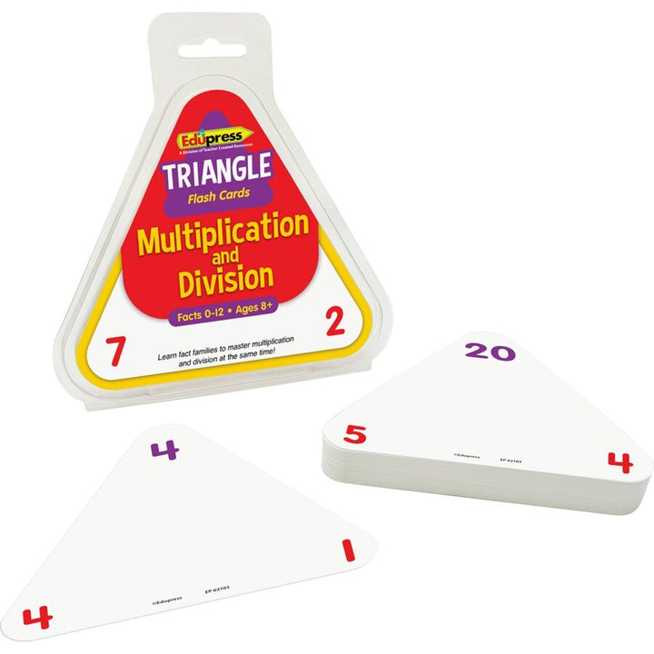 Multiplication and Division Triangle Flash Cards - Tools 4 Teaching