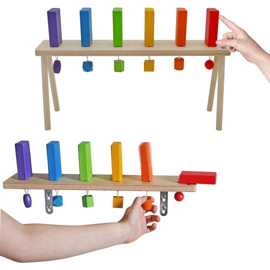 Falling Wood Domino Wall - Tools 4 Teaching